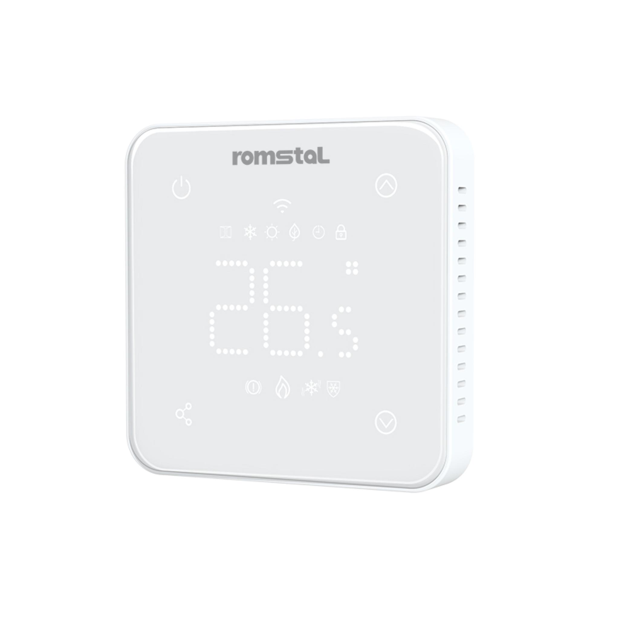 TERMOSTAT PROGRAMABIL ECOHEAT 500 HT-22 WIFI, ALB, MONTAJ IN DOZA